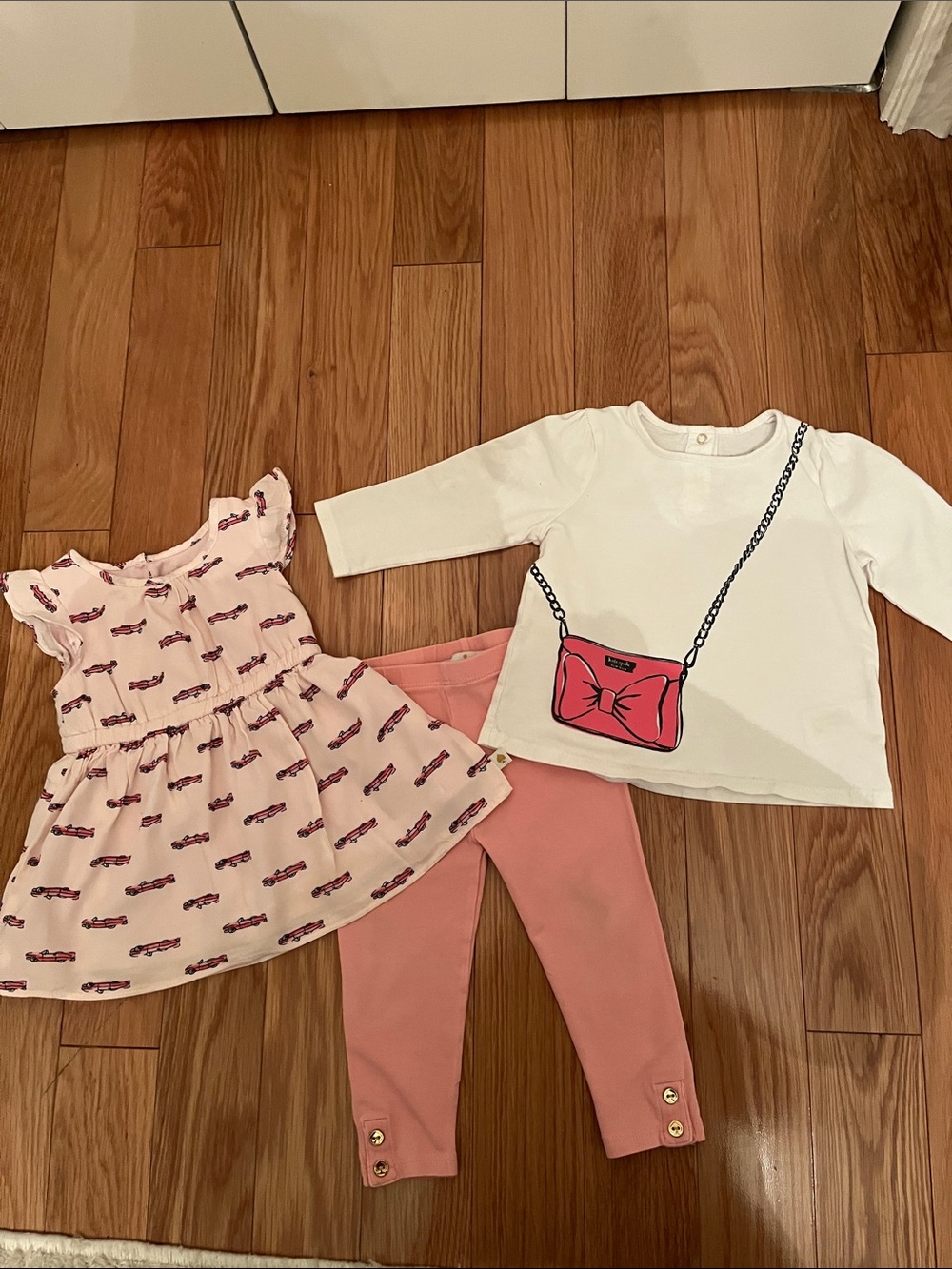 kate spade Pink & White Girls 3-Piece Mix and Match Bundle